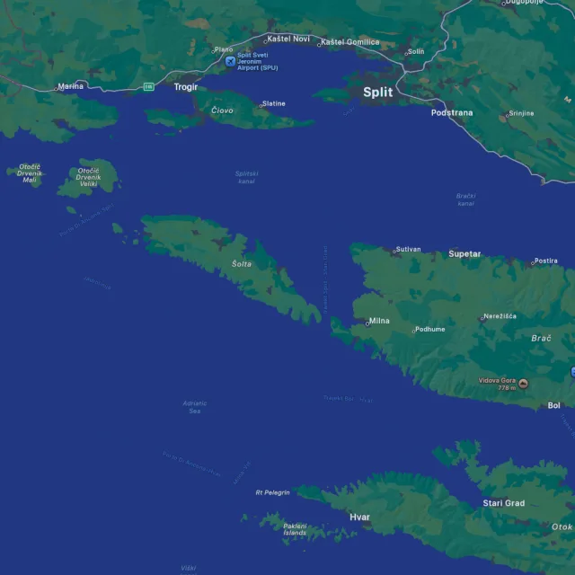 Trip route map